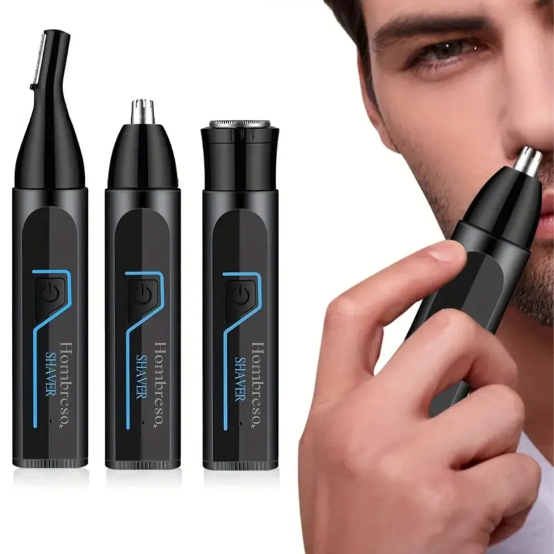 3-in-1 Men's Waterproof Depilatory Pen | Nose, Ear, and Beard with USB Charging