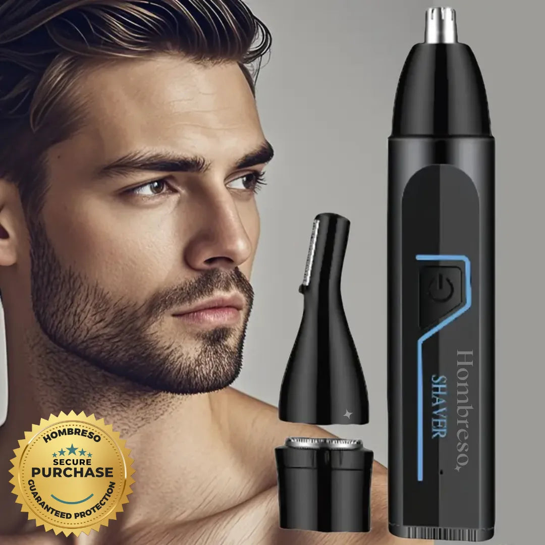 3-in-1 Men's Waterproof Depilatory Pen | Nose, Ear, and Beard with USB Charging